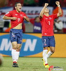图文：智利1-0瑞士 冈萨雷斯桑切斯庆祝