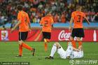 图文：荷兰2-1斯洛伐克 赛场悲喜两重天